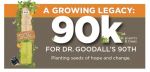 In Honor of Dr. Jane Goodall’s 90th Birthday Year, California Commits to Planting 90,000 Trees and Native Plants