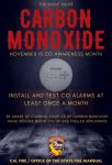 CAL FIRE Announces November is Carbon Monoxide Awareness Month