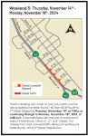 Caltrans Crosswalk Construction Work for State Route 140 Pavement Improvement Continues in Mariposa for November 14-18, 2024