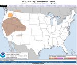 National Weather Service Reports Widely Scattered Dry Thunderstorms Will Continue to Pose a Fire Weather Risk Across Much of the West Today (Sunday)