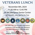 Veterans Breakfast to be Held at the Mariposa County Senior Center on Friday, November 8, 2024