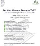 Mariposa County Library Offers Free Workshop in Wawona on How to Self-Publish on Amazon on Wednesday, August 7, 2024