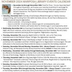 Mariposa County Library Announces Upcoming November Activities